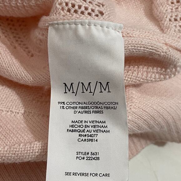 CAbi 5631 Shy Pullover Knit Sweater Top - Blush - Medium - Picture 9 of 10